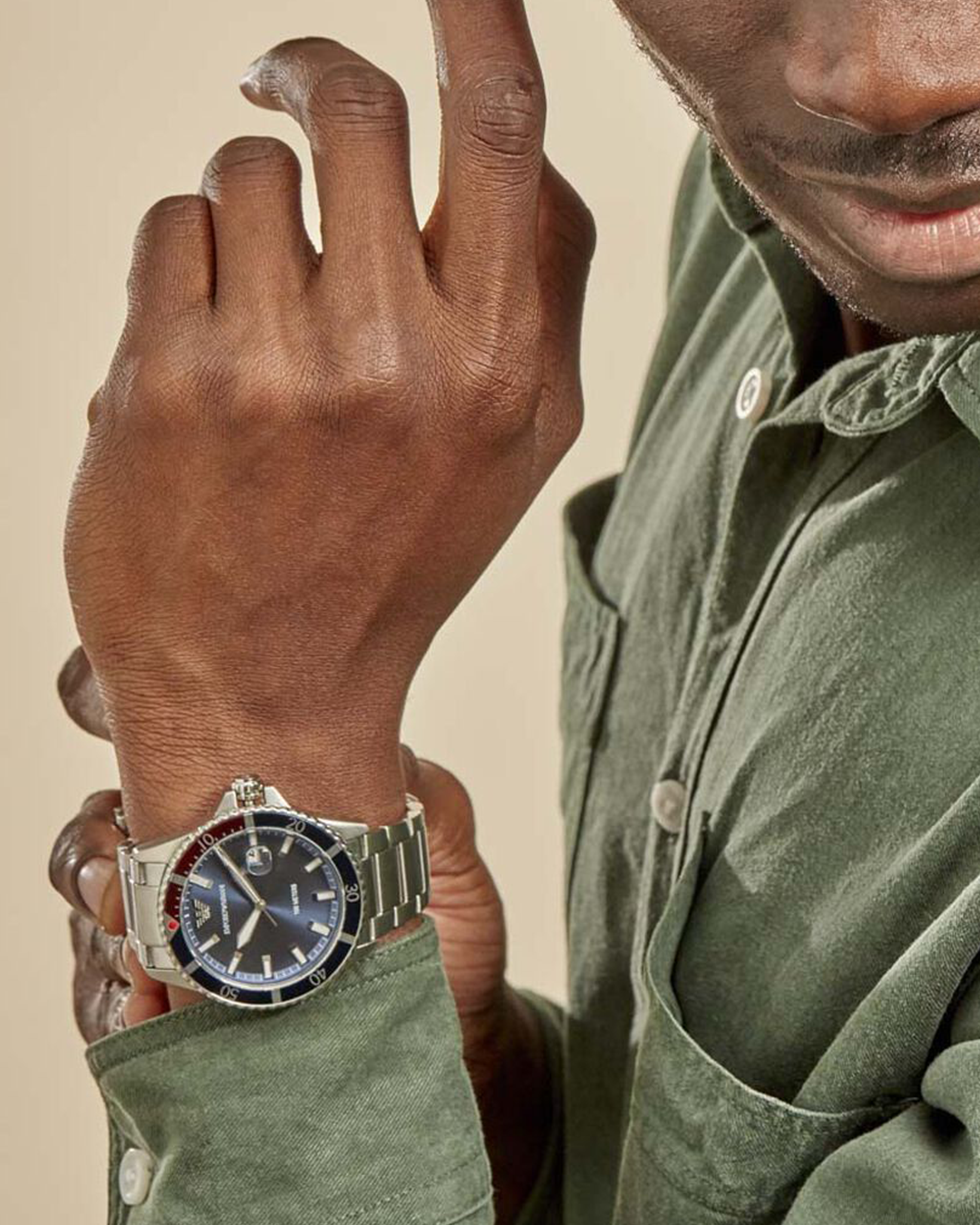 Emporio Armani Blue Dial Men's Watch - AR11339